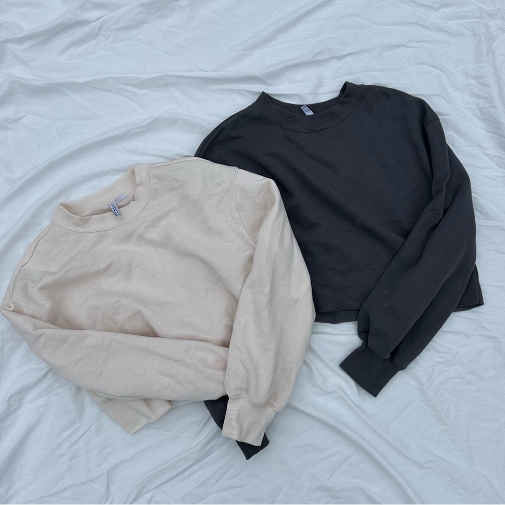 2 cropped h&m hoodies
